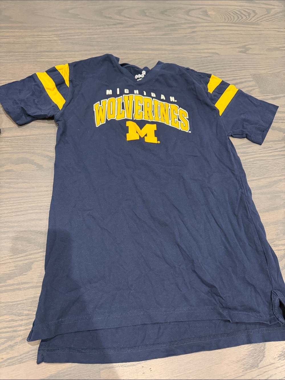 Michigan Wolverines Kids Navy & Yellow Short Sleeve Tee